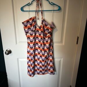 RSQ Multicolor Wave Pattern Dress